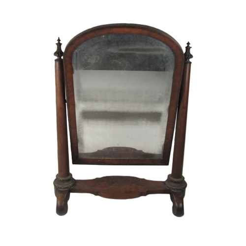 1103 - A William IV mahogany oversized Dressing Table Mirror, in the manner of Williams & Gibton, the a... 