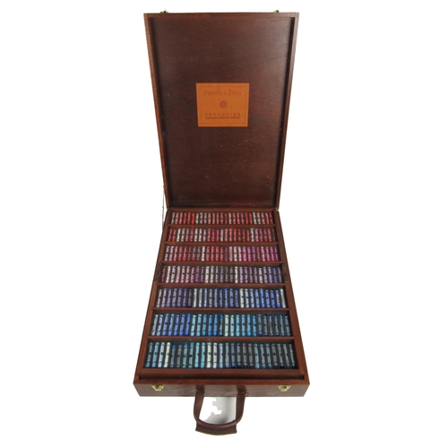 1153 - Pastel Colours: A cased selection of Sennelier Pastel Colours, in fitted case with three trays, cont... 