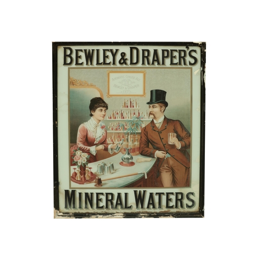 683 - A rare original lithographic coloured Advertisement Poster, 'Bewley and Draper's - Mineral Water,' (... 