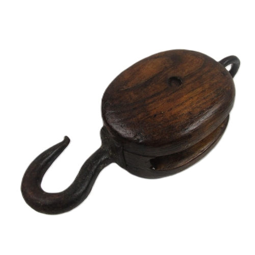 707 - Shipping Interest: An early 20th Century wooden and steel Winch, from the 'Kathleen & May' Saili... 