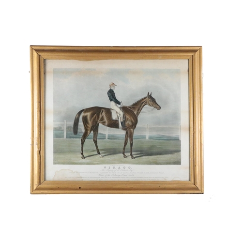 712 - Equestrian Prints: A group of five coloured Lithographic Prints, to include -* Virago - property of ... 