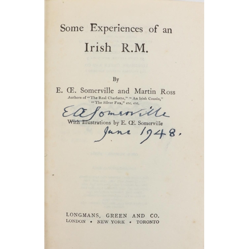 10 - All Inscribed by E.O.E. SomervilleSomerville (E.O.E.) & Ross (Martin)  Some Experiences of an Ir... 