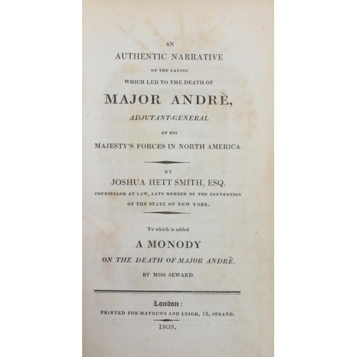 128 - American interest: Hett Smith (Joshua) An Authentic Narrative of the Death of Major Andre, Adju... 