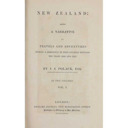 153 - Polack (J.S.) New Zealand: Being a Narrative of Travels and Adventures.. between the Years 1831... 