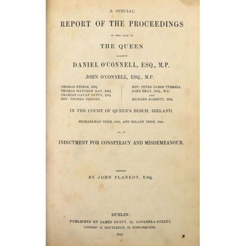 175 - Binding:  [O'Connell (Daniel) & Others] Flanedy (John) A Special Report of the Proceedings in th... 