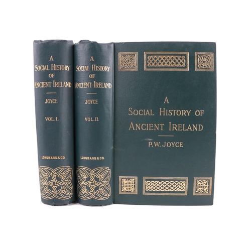 189 - Joyce (P.W.) A Social History of Ancient Ireland, 2 vols. 8vo Lond. 1903. First Edn., illu... 