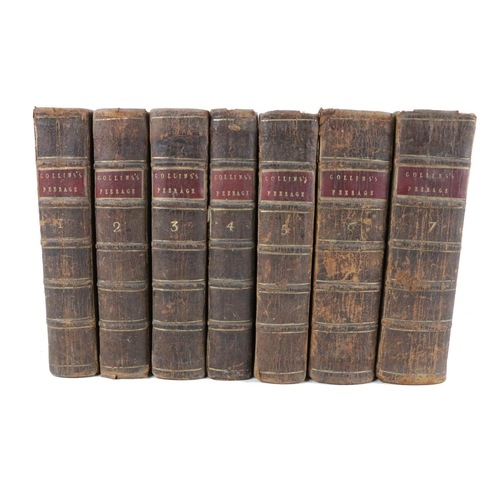 203 - Genealogy: Collins (Arthur) The Peerage of England, 7vols. 8vo Lond. 1768. Fourth Edn., hf... 