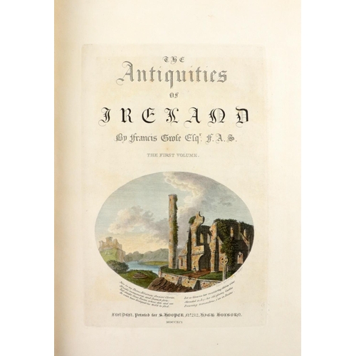 217 - Magnificent Hand-Coloured Copy - Only 25 CopiesGrose (Francis) The Antiquities of Ireland, 2vols. fo... 