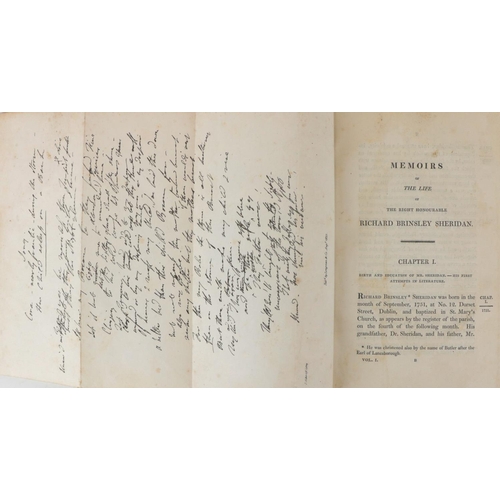 29 - In Attractive BindingsMoore (Thomas) Memoirs of the Life of the Rt. Hon. Richard Brinsley Sheri... 