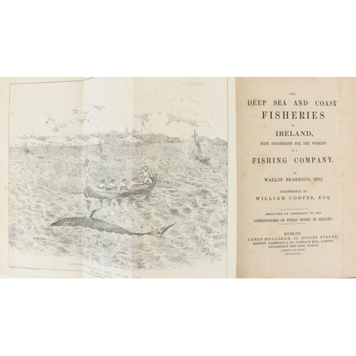 36 - Angling: Brabazon (Wallop) The Deep Sea and Coast Fisheries of Ireland,... 8vo Dublin 1848.&nbs... 