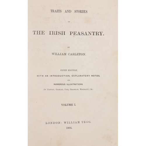 56 - Inscribed Presentation Copy to John BarringtonCarleton (Wm.) Traits and Stories of the Irish Peasant... 