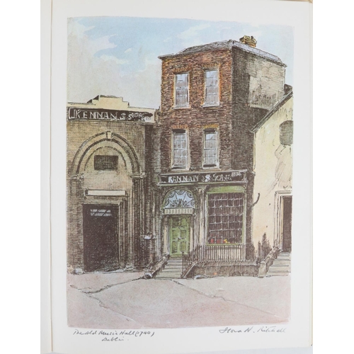 74 - Mitchel (Flora H.) Vanishing Dublin, lg. 4to Dublin 1966. First Edn., 50 full page coloured plates, ... 