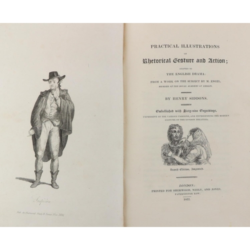 9 - Siddons (Henry) Practical Illustrations of Rhetorical Gesture and Action, 8vo Lond. 1822. ... 