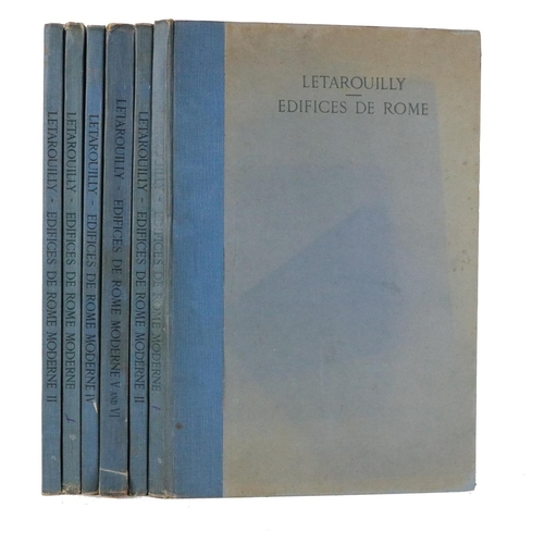 223 - Architecture: Letarouilly (Paul) Edifices de Rome Moderne, Vols. 1, 2, 4, 5 & 6, plus 2 dup... 