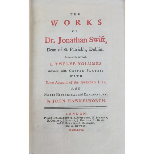 226 - In Fine Contemporary BindingSwift - Hawkesworth (John) The Works of Jonathan Swift, Dean of St.... 