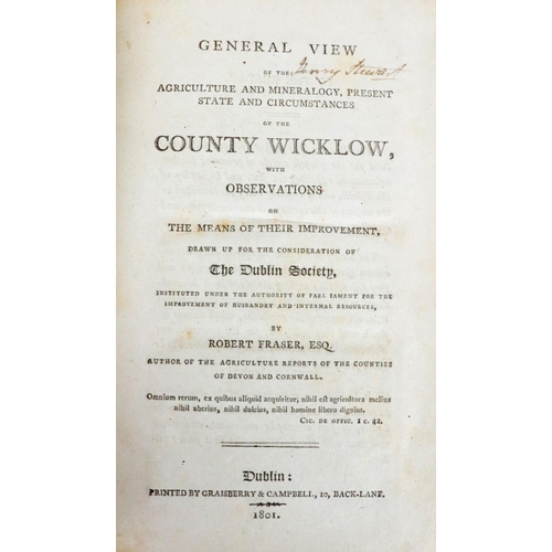 255 - R.D.S. - Fraser (Robert) General View of the Agricultural and Mineralogy, Present State and Cir... 