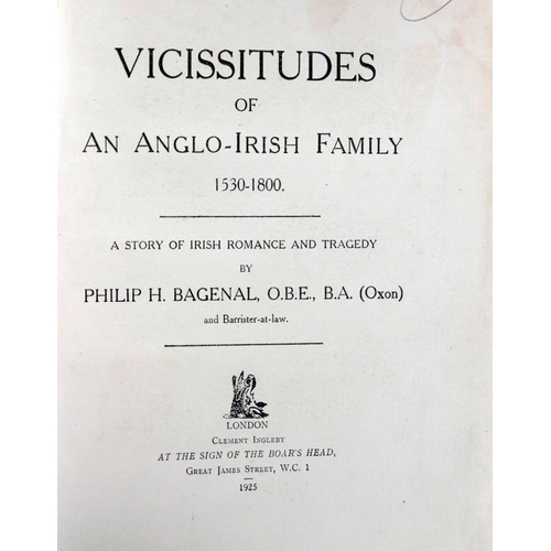 279 - Genealogy: Bagenal (P.H.) Vicissitudes of An Anglo-Irish Family 1530-1800, A Story of Irish Rom... 