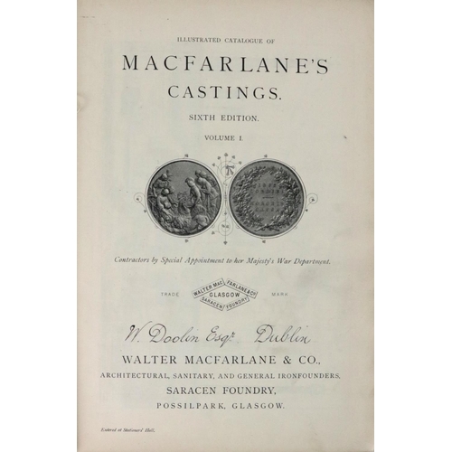 300 - Macfarlane (Walter) & Co., Illustrated Catalogue of Macfarlane's Castings, 2 vols. folio Gl... 