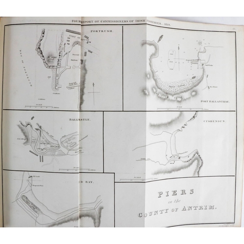 305 - With Folding Maps etcIrish Fisheries:  House of Commons- First [-Sixth] Reports of the Commissioners... 