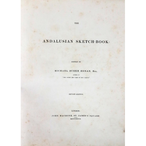 310 - Fine Hand-Coloured Plates:  The Andalusian Sketch Book, edited by  Honan (Michael Burke) folio Londo... 