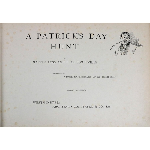 312 - Somerville (E.OE.) & Ross (Martin) A Patrick's Day Hunt, oblong folio Lond. n.d. Secon... 