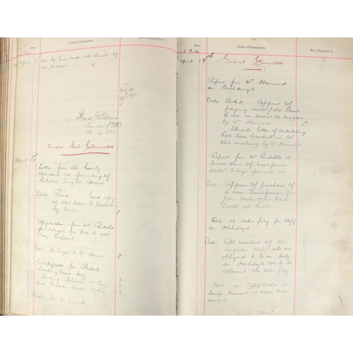 319 - Manuscript:  Dublin City - Electric Light Committee - Minute Book and Orders issued by City Accounta... 