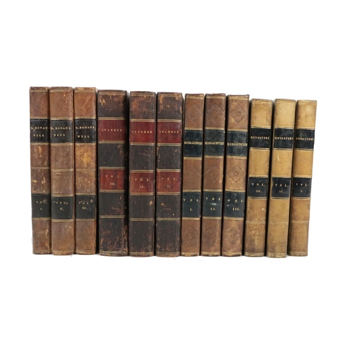 234 - [Scott (Sir Walter)] The Monastery, A Romance, 3 vols. Edin. 1820; Ivanhoe, A Romance, 3 vols. Edin.... 