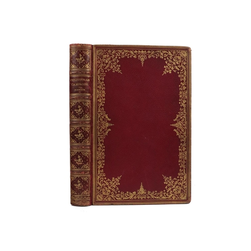 240 - Binding: Dobson (W.T.) A Narrative of the Peninsular Campaign 1807-1814, Its Battles and Sieges,  8v... 