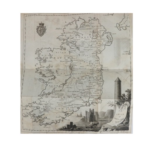 187 - Irish Travel: [Twiss (Richard)] A Tour in Ireland in 1775, 8vo Lond. 1776. Lg. fold. engd. Map of Ir... 