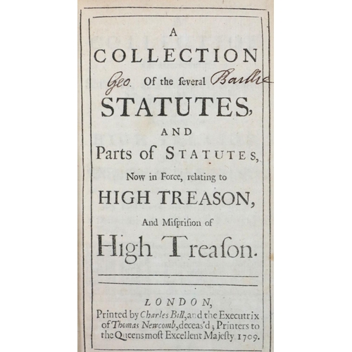 342 - Binding: [Political [Mathew Johnson] A Collection of the Several Statues and Parts of Statutes,... 