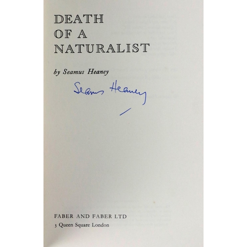 372 - Heaney (Seamus) Death of a Naturalist, 8vo L. (Faber & Faber) 1973 (Reprint) signed  on title pa... 