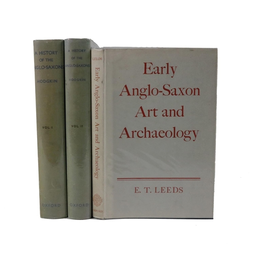 396 - Hodgkin (R.H.) A History of The Anglo-Saxons, 2 vols. roy 8vo Oxford (Clarendon Press) 1935. First E... 