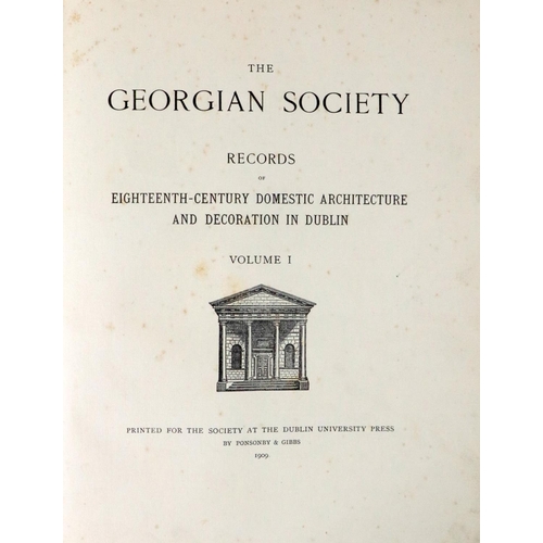 421 - Georgian Society - The Georgian Society Records of Eighteen-Century Domestic Architecture in Du... 