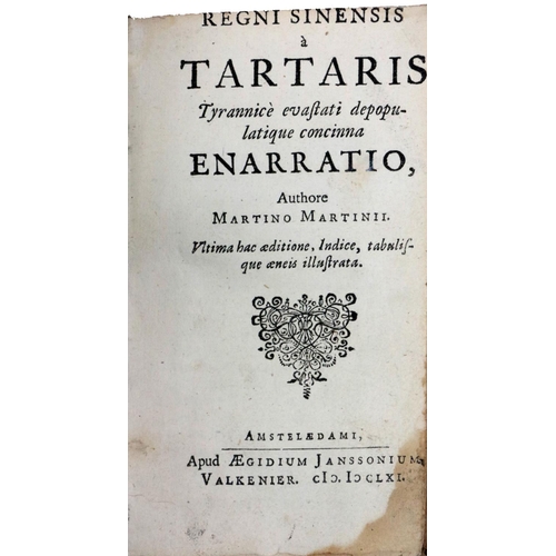 455 - Travels in ChinaMartin (Martin) Regni Sinensis a Tartaris devestti Enarratio,.. 16mo Amsterdam 1661.... 