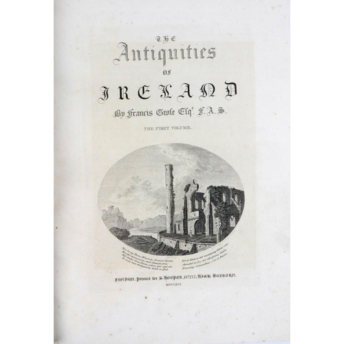 506 - Fine Large Paper CopyGrose (Francis) The Antiquities of Ireland,  2 vols. v. large 4to Lond. 1791. F... 