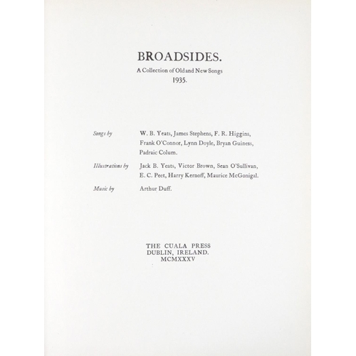 513 - With Attractive Coloured PlatesIrish University Press: Yeats (Jack B.) Broadsides - 1935 & 1937,... 