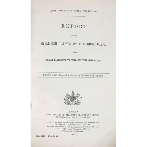 515 - With Coloured MapsFishing: H.M.S.O. - Report on the Shell-Fish Laying on the Irish Coast, ... 