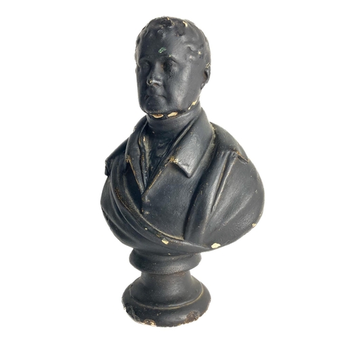 652 - [Daniel O'Connell] An ebonised chalk Head and Shoulder Bust of The Liberator, Daniel O'Connell (1775... 