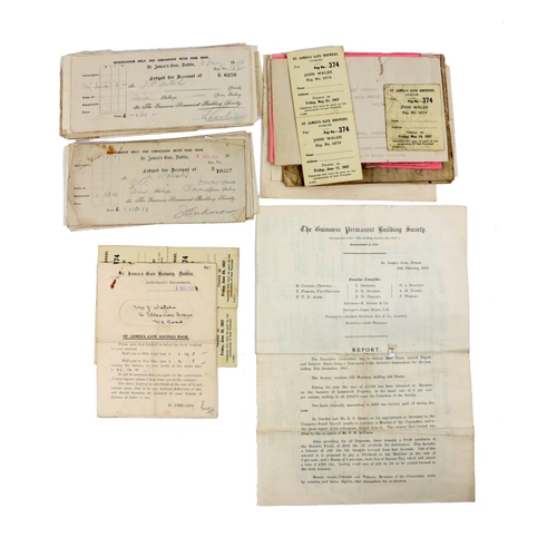 528 - Savings Records of a Guinness’s EmployeeGuinness Building Society File of records of the contributio... 