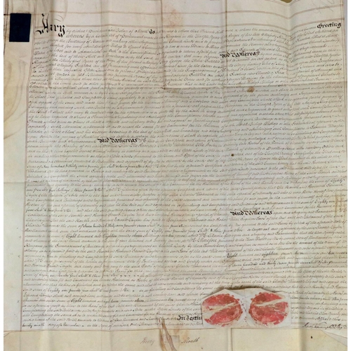 535 - Costs of a Meath Glebe-House, 1794Maxwell (Henry) Bishop of Meath: Large Vellum Document Signed by H... 