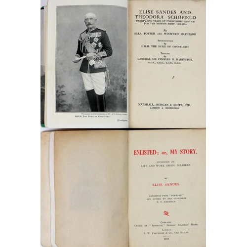 544 - Sandes (Elise) Enlisted; or, My Story, Incidents of Life and Work among Soldiers. Sm. 8vo Curragh Ca... 