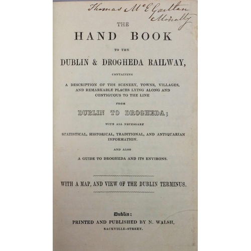 546 - Scarce Railway HandbookCo. Louth: The Hand Book to the Dublin and Drogheda Railway, containing ... 