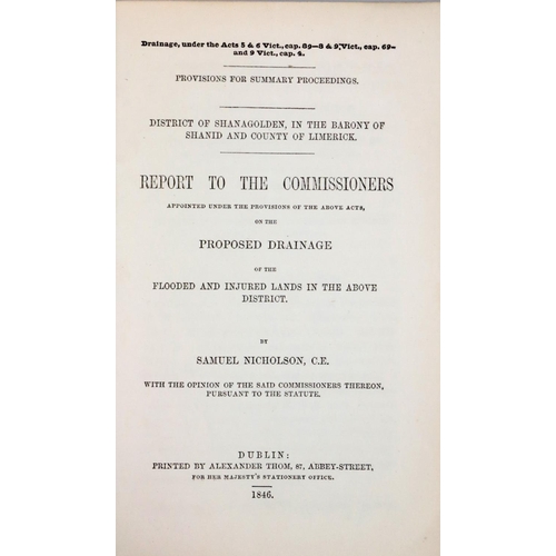 561 - Co. Limerick: Report of The Commissioners - District of Shanagolden, in the Barony of Shanid an... 