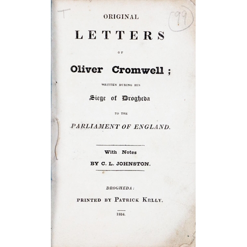 566 - Rare Co. Louth PamphletProvincial Printing:  Johnston (C.L.)ed. Original Letters of Oliver... 