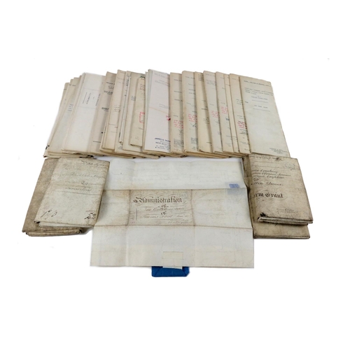 571 - Title Deeds to Stackallan Mill, Co. Meath, 1838-1966Co. Meath: A set of 53 Documents (leases, assign... 