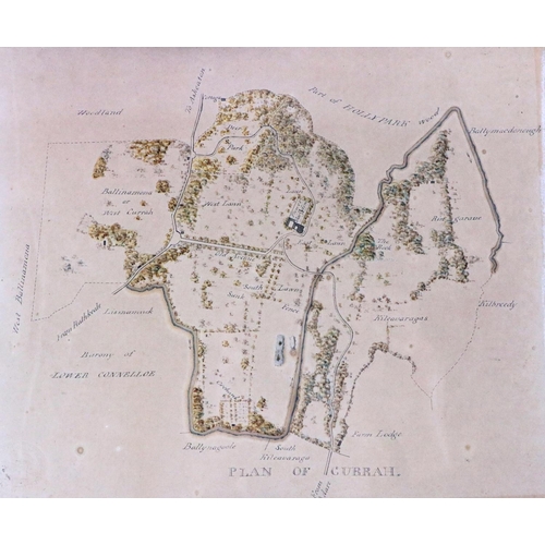 575 - Original Manuscript Estate MapCo. Limerick: Plan of Curragh [-chase] Estate] Attractive plan showing... 