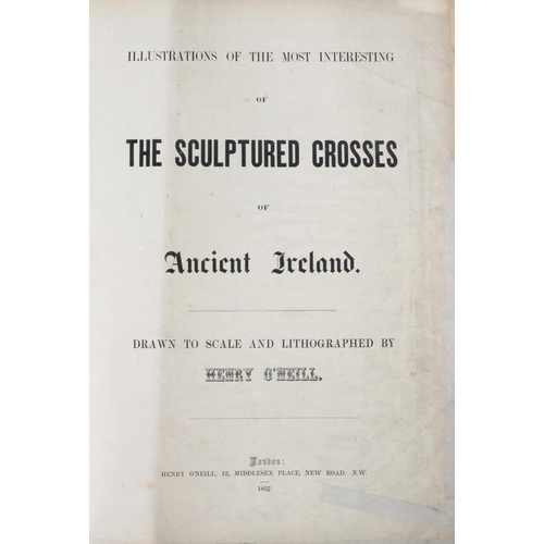 583 - Co. Louth  O'Neill (Henry) Illustration of the Most Interesting of the Sculptured Crosses of Ancient... 