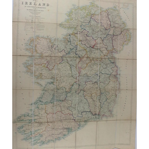 590 - Map: Irish (Standford (E.)) Standford's New Map of Ireland in Countries and Baronies on the Bas... 