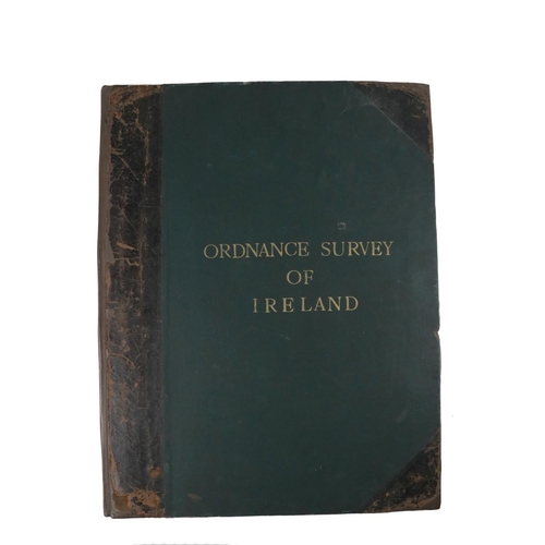 597 - Atlas: Ordnance Survey of Ireland,  lg. atlas folio Reprinted c. 1922. Index printed map p... 