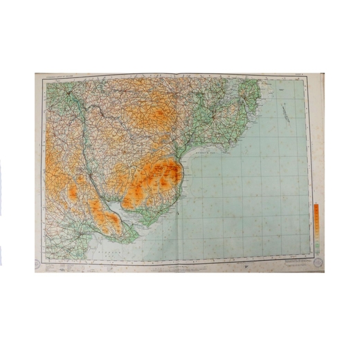 597 - Atlas: Ordnance Survey of Ireland,  lg. atlas folio Reprinted c. 1922. Index printed map p... 